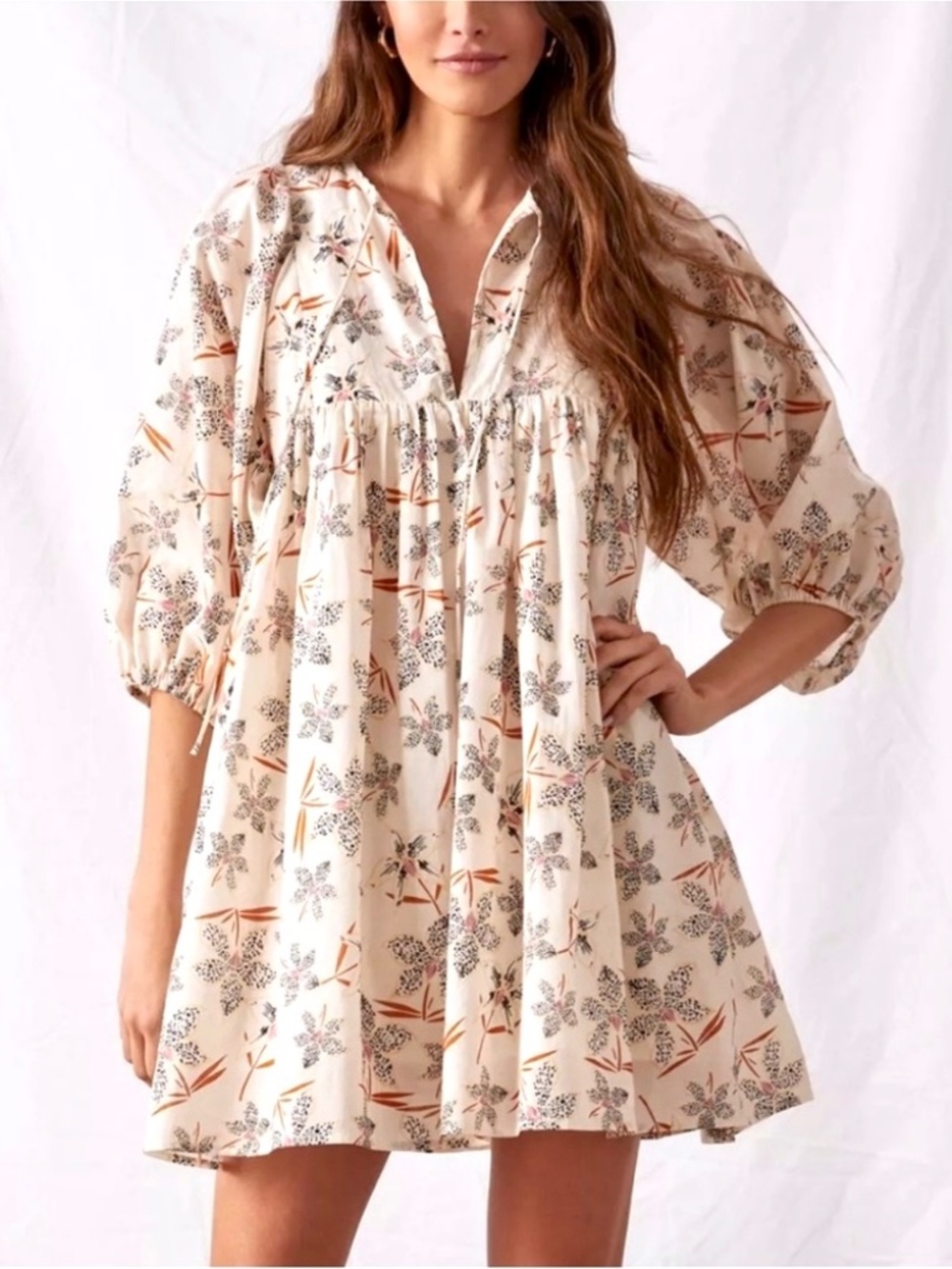 ANTHROPOLOGIE Caballero Breezy Baby Doll Mini Dress - NWT! - M